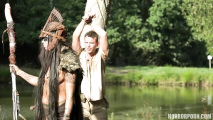 Групповая секс оргия с плененными туристами в диком племени Амазонки