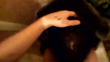 Аленку встретил у порога