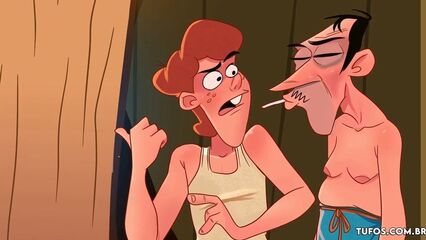 Мультфильм Деревенские жители — Будка поцелуев [Rus]