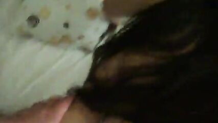 Домашнее порно с красивой брюнеткой