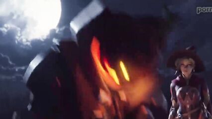 Страшное чудовище на каждый Хэллоуин выходит на волю